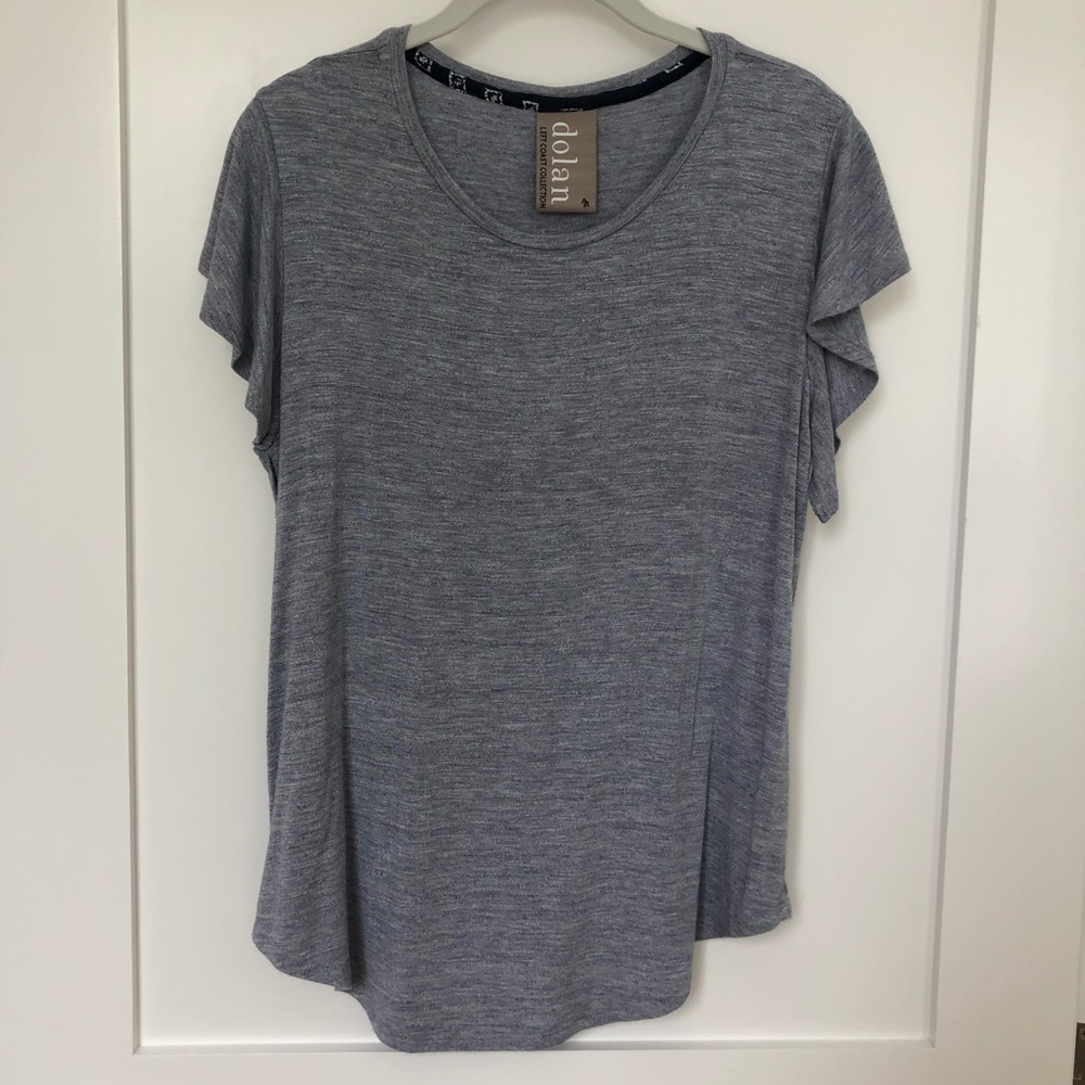 Anthropologie blue soft tee M